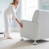 Meilleures ventes : Pieds de canapé en plastique de 65 mm, patins de lit en forme de champignon, patins de meubles chromés pour tapis
