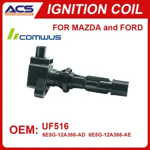 ชุดคอยล์จุดระเบิด UF516 1/4ชิ้นใช้ได้ E-150 F150คลับ250/350ลินคอล์นมัสแตง4.6L <span class=keywords><strong>V10</strong></span> V8 5.4L - Product Image 2