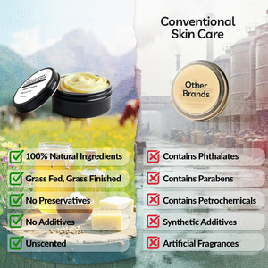 Custom Tin Box Multi-Use Skincare 60g 100% Grass-Fed Chemical-<strong>Free</strong> Organic Beef Tallow <strong>Moisturiser</strong> with Hydrating &amp; Gentle - Product Image 4