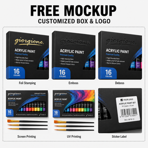 Giorgione Ready to Ship 16 Colors 12ml Acrylic <strong>Paints</strong> Support Customization Wholesale Factory Supply Artist Use Acrylic <strong>Paint</strong> - Product Image 4