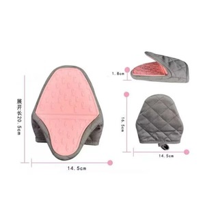 2 paires de gants de four en silicone en forme de poisson, anti-brûlure, pour cuisine, support de plat, gants de four multi-usages - Product Image 3