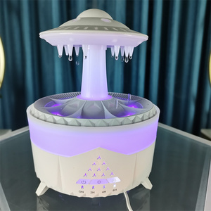 Envío rápido Rain Cloud Humidificador Defuser <span class=keywords><strong>Home</strong></span> H20 350ml Difusores UFO Water Rain Drop Aroma Difusor con control remoto - Product Image 4