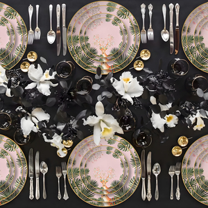 Luxury Gold Rim Reindeer Christmas Plates,Bone China Ceramic <strong>Xmas</strong> Festive Season <strong>Dinner</strong> Plate <strong>Set</strong> with Deer Design - Product Image 6