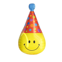 Ballons en aluminium 4D Smile pour l'anniversaire des enfants, décoration de fête de Noël