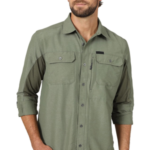 Camisa Táctica Verde Oliva Personalizada para <span class=keywords><strong>Hombre</strong></span>, Transpirable, con Múltiples Bolsillos, para Pesca, Senderismo y Trabajo, para Pedidos de Fábrica OEM - Product Image 1