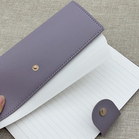 Carnet de budget et organisateur de documents en cuir PU format A6/A5 avec logo personnalisé, à anneaux, pour espèces et documents