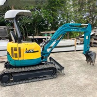 Miniexcavadora Usada de Alta Calidad, Modelo U008, 3 Toneladas, Año 2007, Motor, Rodamientos y Bomba de Origen Japonés, para Video