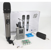 Gooermi WS15 Pro Microphone sans fil multi-usages avec récepteur compact et indicateur de batterie