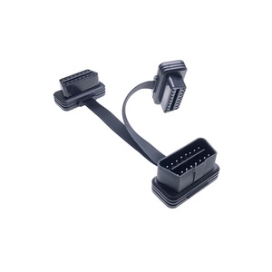 AOTAI 16Pin 9PIN OBD2 Cable de extensión plano 1 a <span class=keywords><strong>2</strong></span> hembra Splitter Auto herramienta de diagnóstico de coche - Product Image 3