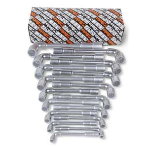 BETA - 009370081 Set pour 17 clés à douille hexagonales/bi-hexagonales à double extrémité-EAN 8014230199429 WRENCHES ANGLED SOCKET WRENCHES - Product Image 1