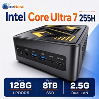 Mini PC CoreNest Intel Core Ultra 7 255H 16 cœurs 5,1 GHz, GPU Arc 140T, DDR5 jusqu'à 128 Go, PCIe 4.0 jusqu'à 8 To, OCuLink, WiFi 6E