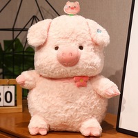 Jouets en peluche cochon rose kawaii, adorables animaux en peluche pour couple, poupée cochon douce, cadeau adorable pour petite amie, cadeau d'anniversaire parfait