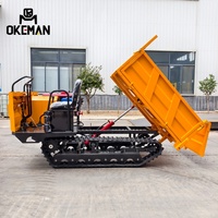 Nouveau mini-camion diesel OKEMAN, camion à benne basculante sur chenilles de 2 tonnes, Euro 5, émission automatique, direction à gauche