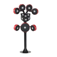 Cible de Boxe Multi-Cible et Multi-Angle, Sac de Frappe Vertical Réglable, Équipement de Boxe pour Salle de Sport