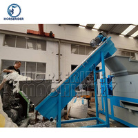 Máquina Automática Horserider para Reciclaje de Plástico de Desecho, 1000 kg/h, con Motor y Control PLC, para Extracción de Agua y Apertura de Pacas de PP