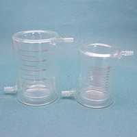 Verrerie de laboratoire 50ml-5000ml Borosilicate 3.3 verre Double paroi, gobelet à Double paroi, gobelet à réacteur en verre