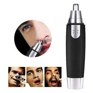 Высокое качество, низкий минимальный заказ, беспроводной электрический триммер для удаления волос в ушах и носу, ручка, бритва, аккумулятор, черный триммер для носа для мужчин