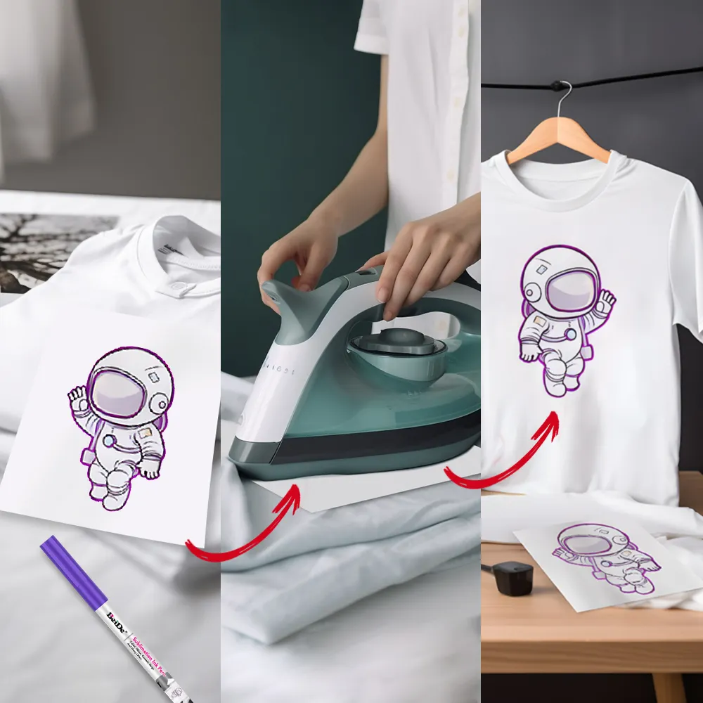 Warmteoverdrachtspennen Stof Marker Vervagende Sublimatie Inktpen Voor T-Shirts Kussenkleding Canvas, 12 Diverse Kleuren