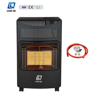 High quality easily cleaned easily assembled indoor mobile gas heater for home flame-out protection device gas heater