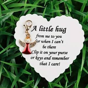 Porte-clés Ailes d'Ange en Métal Thème Rédemption Cœur d'Ange, Souvenir pour Activités Religieuses, Pendentif pour Téléphone Portable - Vente Chaude - Product Image 1