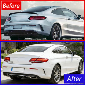 Luces Traseras para Automóvil <span class=keywords><strong>Mercedes</strong></span> Benz Clase C Coupé W205 2015-2021, Estilo Escama de Dragón, LED, Accesorios para Lámparas Traseras - Product Image 3