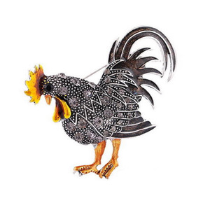 Broches de Animales de Aleación Hechos a Mano, Modernos y Versátiles, Broches de Gallo Coloridos - Product Image 6