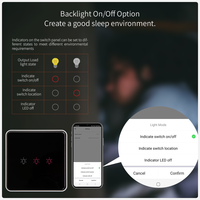 Vente directe d'usine 1/2/3/4 Gang pas de neutre/avec neutre en option sans condensateur panneau de verre tactile Tuya ZigBee interrupteur mural intelligent