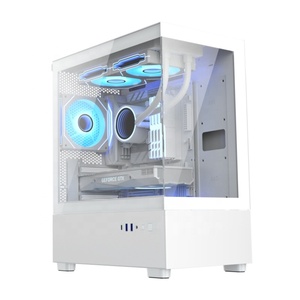 Jnp จากโรงงาน <span class=keywords><strong>ITX</strong></span> M-ATX ตู้เกมแบบหอคอยขนาดกลางพัดลมคอมพิวเตอร์ระบบระบายความร้อนด้วยน้ำเคสสำหรับเกมพีซี - Product Image 1