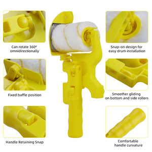 Rodillo de Pintura Industrial OEM para Paredes, Techos y Zócalos, Herramienta para Pintar Bordes, Poste Telescópico de Aluminio Ajustable - Product Image 6