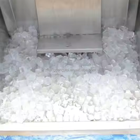 Machine à glaçons industrielle extérieure, distributeur automatique, emballage en vrac, glaçons italiens en sac, machine à fabriquer des blocs de glace, machine à glaçons commerciale