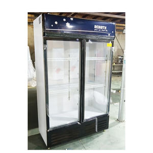 Enfriador de Bebidas Vertical Comercial REBIRTH RB de 36 Pies Cúbicos, 2 Puertas de Vidrio, 4 Estantes Ajustables, Pantalla LED, Aprobado por ETL - Product Image 3