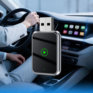 Adaptateur sans fil CarPlay Plug & Play noir 2 en 1 pour mise à niveau de l'infodivertissement d'usine (CarPlay et Android Auto sans fil) - Product Image 1