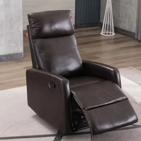 Canapé de salon électrique inclinable en cuir le plus vendu, fauteuil inclinable individuel moderne