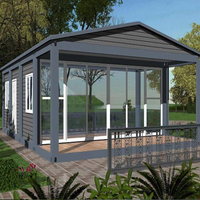 Maisons modulaires et extensibles, 3 chambres à coucher, maison précommandée, conteneur