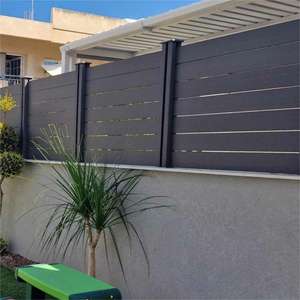 Panneaux <span class=keywords><strong>de</strong></span> clôture extérieure en WPC haute résistance résistants à la pourriture, 6 pieds, design moderne européen, imperméables et écologiques - Product Image 2