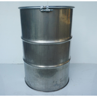 Qualité supérieure 55 gallons 200L tête ouverte En Acier Inoxydable Baril En Acier