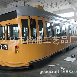 Modèle de train électrique en métal pour extérieur, réplique rétro 1:1, pour café, chariot alimentaire, usage commercial - Product Image 3
