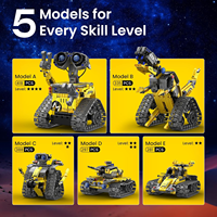 Juego de Bloques de Construcción STEM 3 en 1, Juguete Robot Transformable en Dinosaurio y Tanque, Kit Educativo de Ladrillos para Niños y Niñas, Regalo Infantil