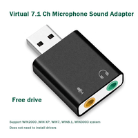 Convertidor de Audio Digital Estéreo USB 2.0 con Micrófono TRS de 3.5mm, Adaptador de Tarjeta de Sonido Externa para Computadora Portátil, Auriculares y Micrófono