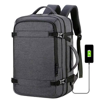 Sac à dos pour ordinateur portable de 15,6 pouces, compartiment pour le déjeuner, poignée latérale multi-usages, logo personnalisé, sac de voyage fin, chargeur