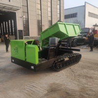 Prix usine 5 tonnes de charge Mini camion à benne basculante hydraulique sur chenilles Dumper chargeuse compacte chargeur frontal moteur/boîte de vitesses