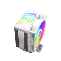 Ventilateur de refroidissement silencieux H4 ARGB 92 mm à roulement fluide 20dBA avec éclairage LED, compatible CPU PC de bureau, type heatpipe 1700, 3 broches/4 broches