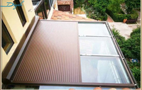 Kits de système de toit à lames orientables électriques en aluminium bioclimatique imperméable pour pergola extérieure, gazebo de jardin, volets extérieurs