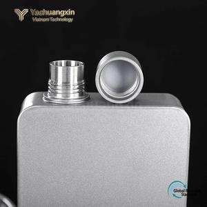 Bouteille d'eau en acier inoxydable 400ML carrée portable pour la randonnée en plein air, le camping, toutes saisons - Product Image 6