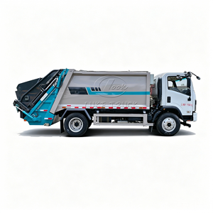 Camion compacteur de déchets Dongfeng 4x2, norme d'émission Euro 5, LHD/RHD en option, chargement arrière, collecte hydraulique des déchets, assainissement - Product Image 3