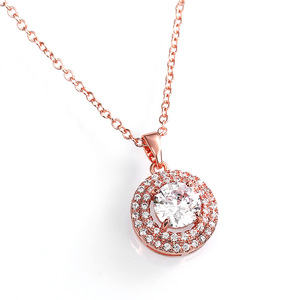 Elegante Collana con Ciondolo Classico per Donne, Catena a Forma di Fiore in Lega di Rame, Gioiello per Fidanzamento - Product Image 2