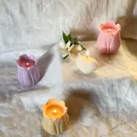 SD-SX066 튤립 촛불 실리콘 금형 수지 에폭시 꽃 비누 촛불 만들기 웨딩 장식