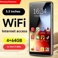 Lecteur MP4 Newman M10 Octa-core Android WiFi pour lycéens, lecteur de musique Internet Walkman, écran 5,5 pouces, stockage 4G+64G, TF