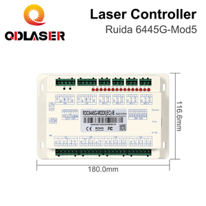 Qdlaser Ruida แผงควบคุมเลเซอร์ CO2หน้าจอสัมผัส6445G-Mod5แผงควบคุม DIY ซอฟต์แวร์ <span class=keywords><strong>V8</strong></span> <span class=keywords><strong>rdworks</strong></span> สำหรับ CO2เครื่องตัดเลเซอร์ - Product Image 2