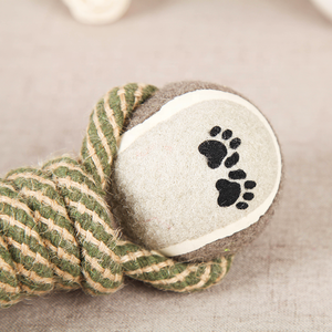 Yüksek kaliteli Pet oyuncak pamuk ipi karışık kauçuk kemikleri köpek diş çıkartma oyuncakları dayanıklı Pet yavru köpek çiğneme oyuncakları - Product Image 4